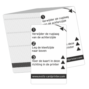 50 stuks zelfklevende kaarten voor reiniging van Evolis kaartprinters