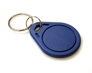 EM4200 tag keyfob blauw voorzijde