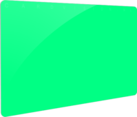 fluorescerend groene blanco plastic kaart op bankpas formaat