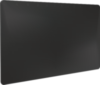 zwarte blanco plastic card op bankpas formaat met mat laminaat