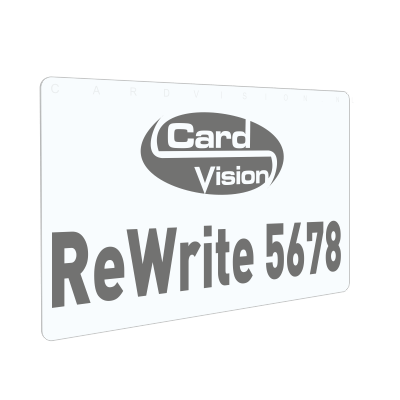 Evolis rewrite plastic card zwart reprint