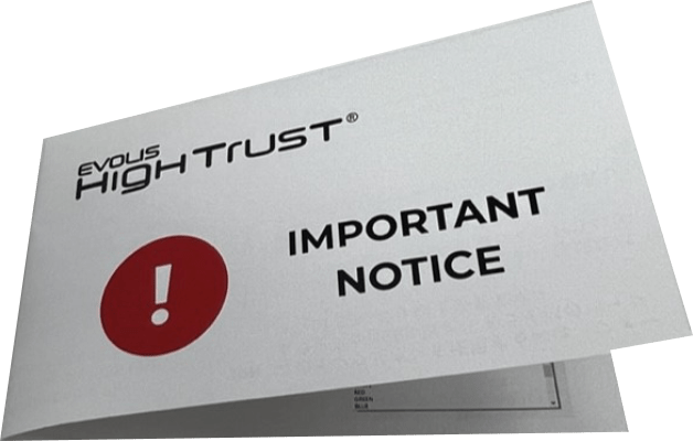 Evolis Ribbon Important notice 1