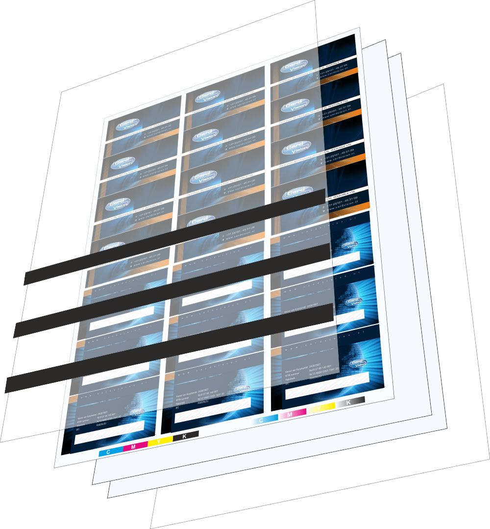 productiewijze offset bedrukte plastic kaarten met magneetstrip