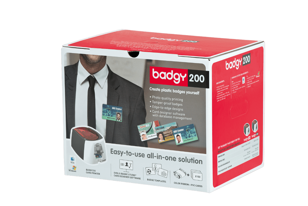 Evolis Badgy 200 cardprinter all-in-one solution