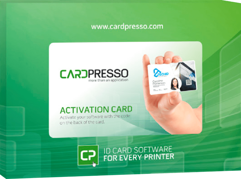 cardPresso software activation card verpakking