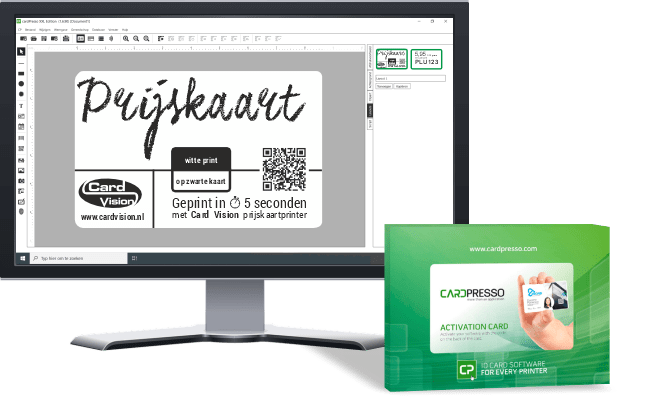 cardPresso prijskaarten software pakket