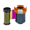 Agilia RT4101E100_YMCK_Upright uitgepakt YMCK full color printlint van 600 adrukken voor een Evolis Agilia retransfer kaartprinter