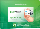 CardPresso doos cardPresso software activation card verpakking
