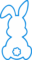 paashaas blauw AZ